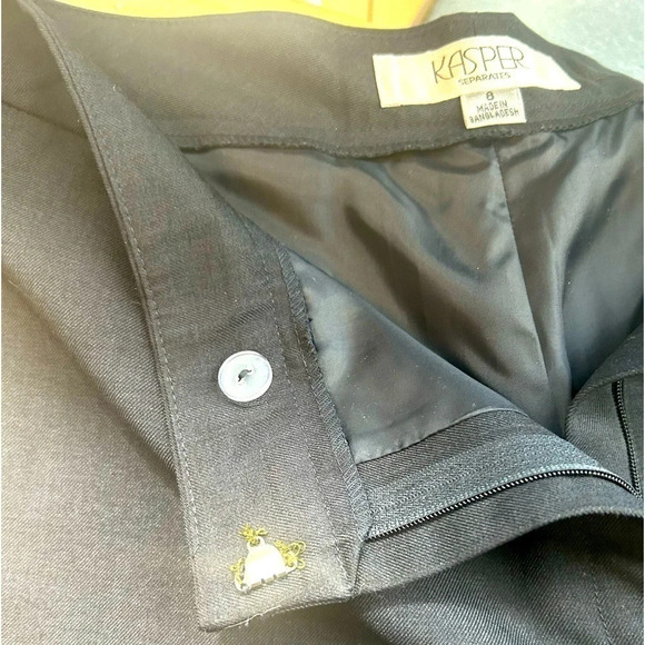 Mint Kasper separates FULL SUIT women’s dark navy suit- jacket size 10 pants 8 - Picture 9 of 11